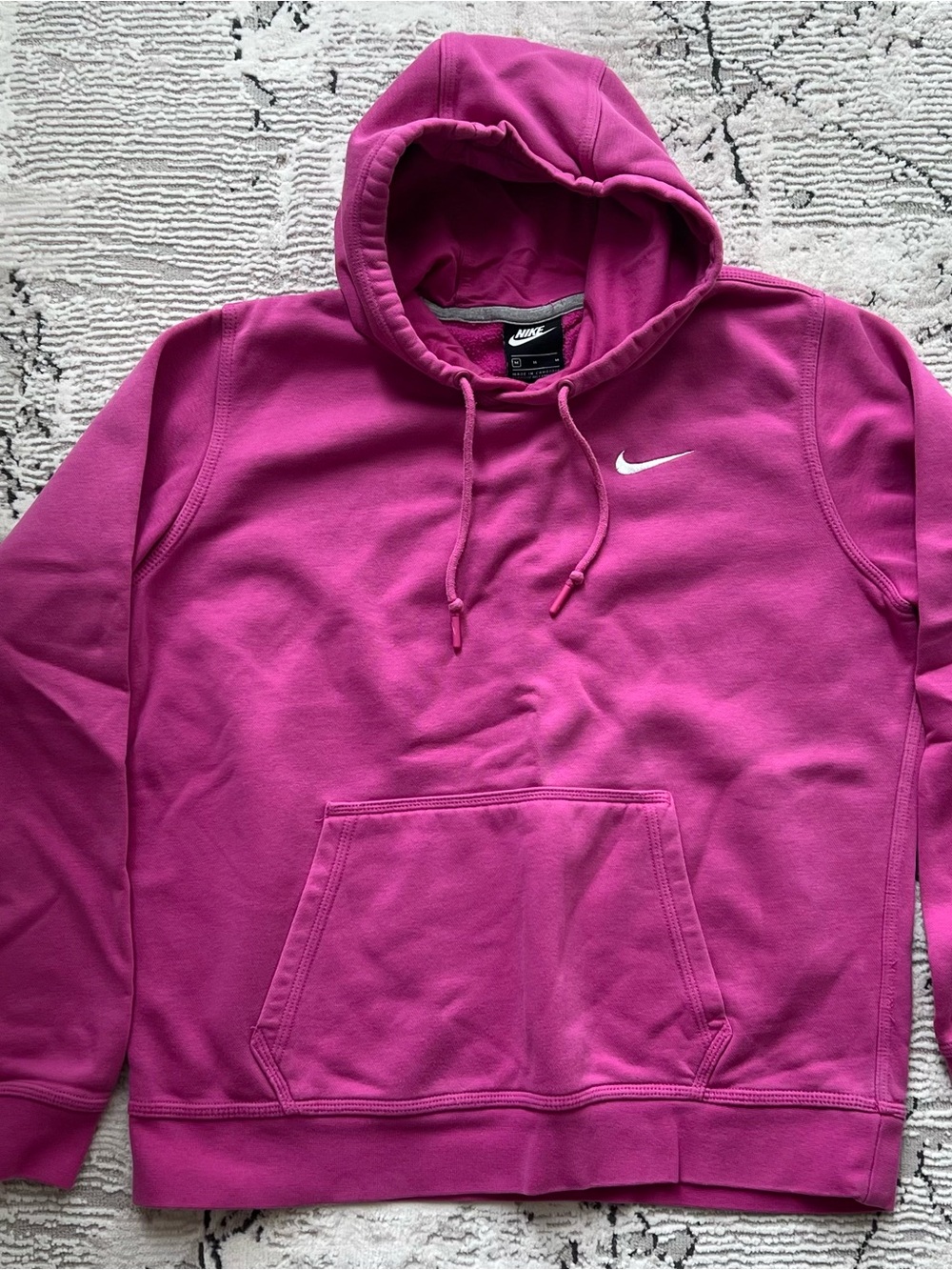 Nike Men's Pink Pullover Hoodie Sweatshirt
